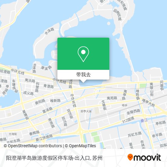 阳澄湖半岛旅游度假区停车场-出入口地图