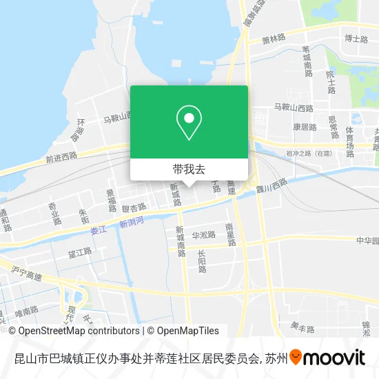 昆山市巴城镇正仪办事处并蒂莲社区居民委员会地图