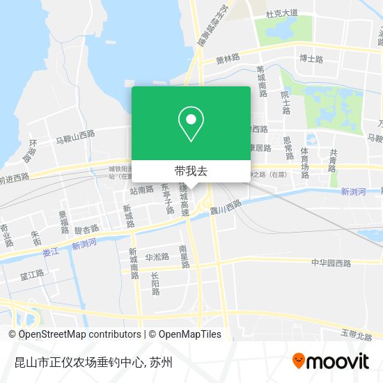 昆山市正仪农场垂钓中心地图