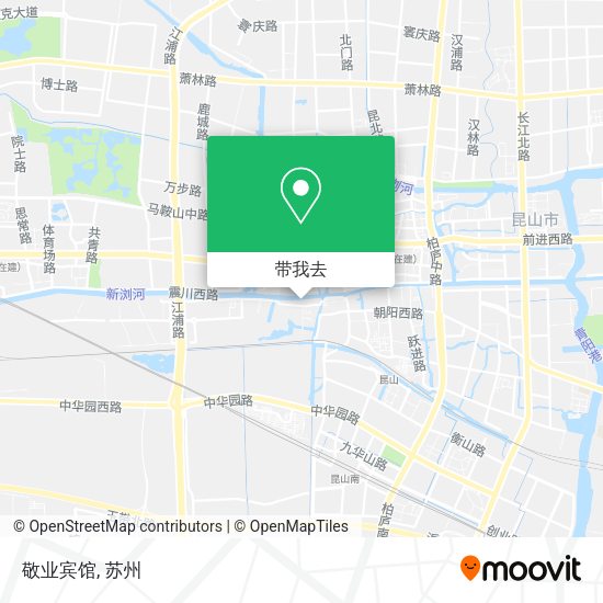 敬业宾馆地图