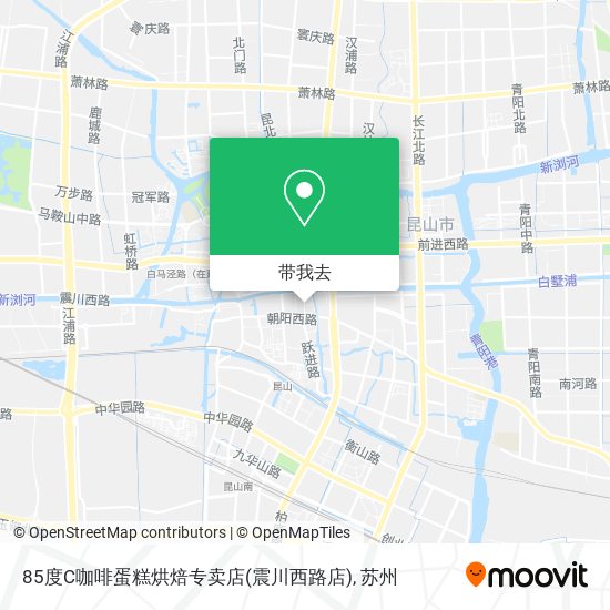 85度C咖啡蛋糕烘焙专卖店(震川西路店)地图