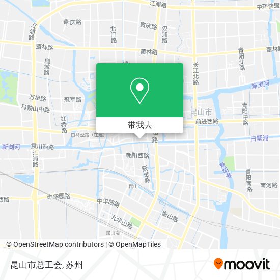 昆山市总工会地图