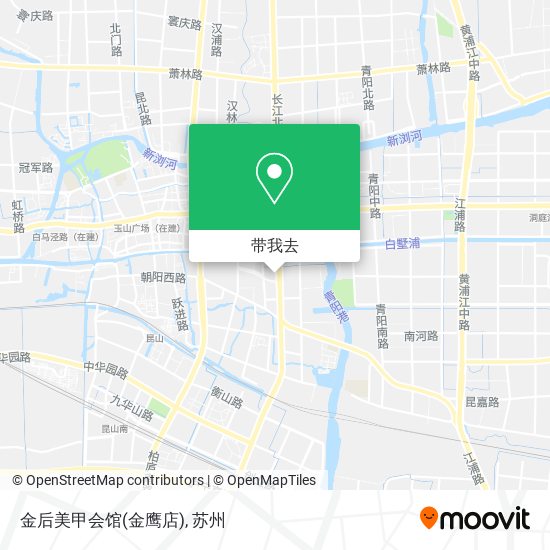 金后美甲会馆(金鹰店)地图