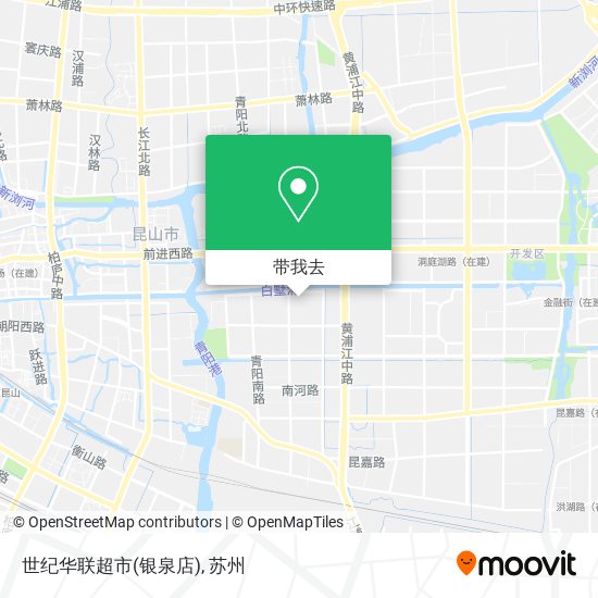 世纪华联超市(银泉店)地图