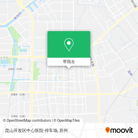 昆山开发区中心医院-停车场地图