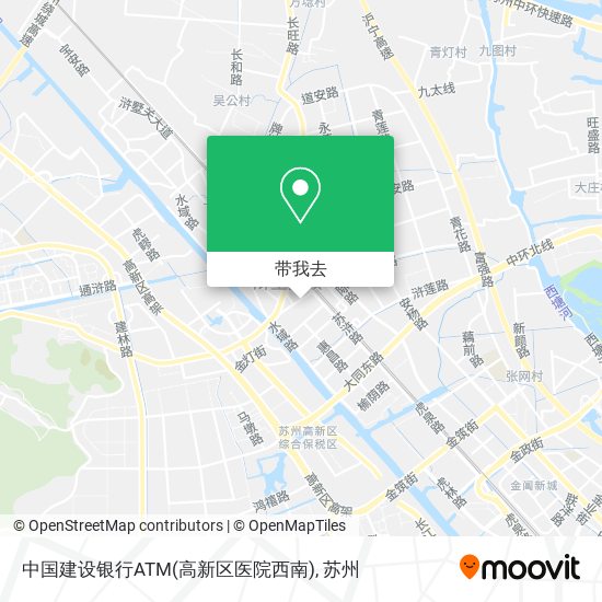 中国建设银行ATM(高新区医院西南)地图