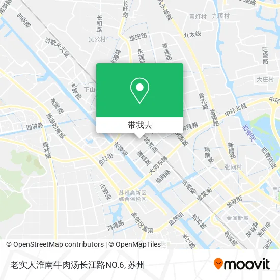 老实人淮南牛肉汤长江路NO.6地图