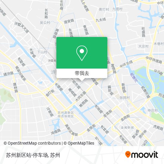 苏州新区站-停车场地图