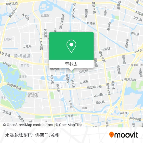水漾花城花苑1期-西门地图