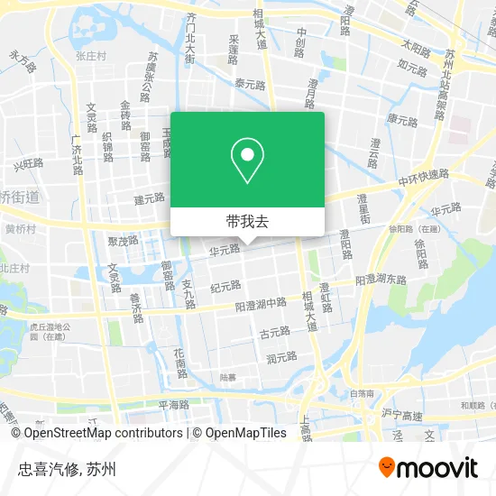 忠喜汽修地图