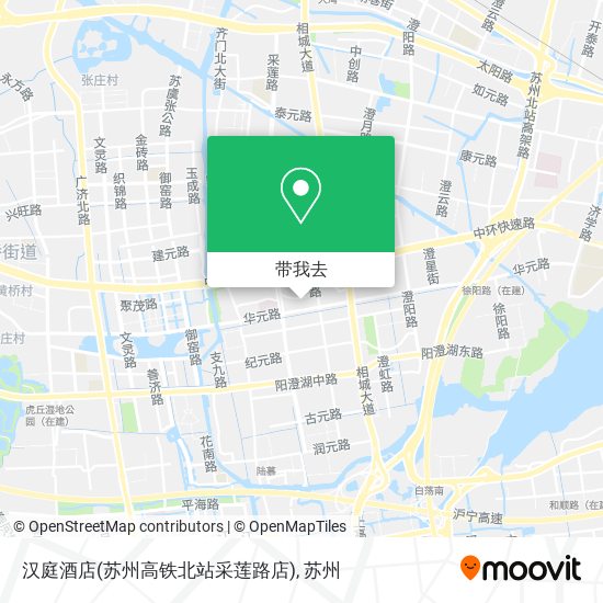 汉庭酒店(苏州高铁北站采莲路店)地图