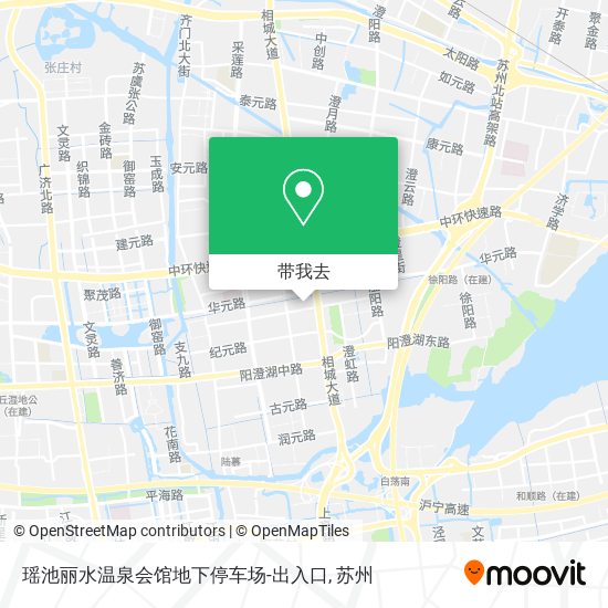 瑶池丽水温泉会馆地下停车场-出入口地图