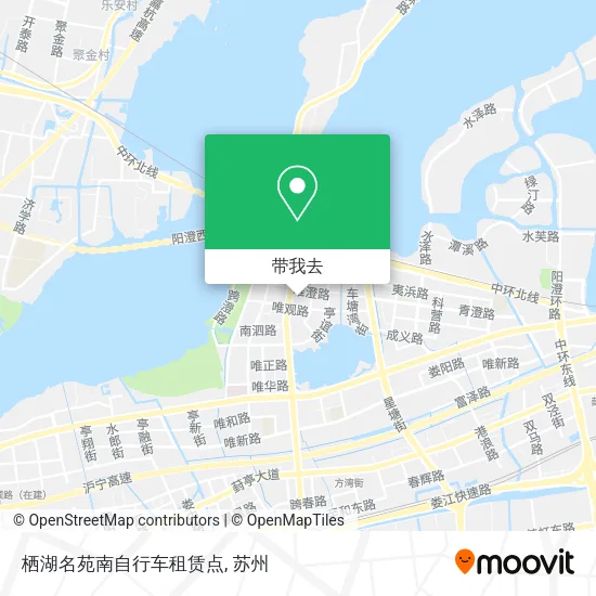 栖湖名苑南自行车租赁点地图