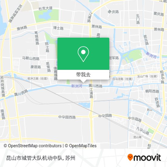 昆山市城管大队机动中队地图