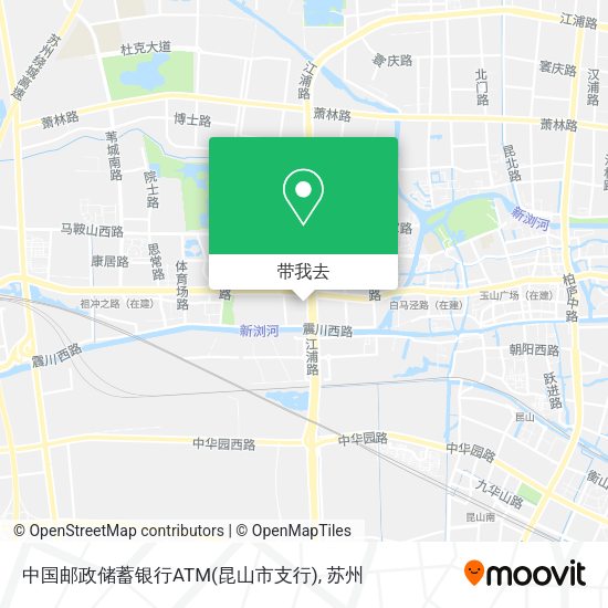 中国邮政储蓄银行ATM(昆山市支行)地图