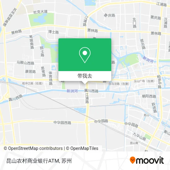 昆山农村商业银行ATM地图