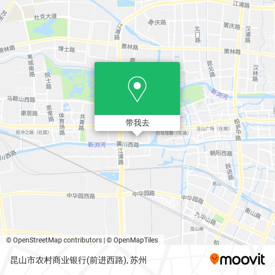 昆山市农村商业银行(前进西路)地图