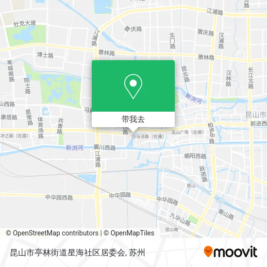 昆山市亭林街道星海社区居委会地图