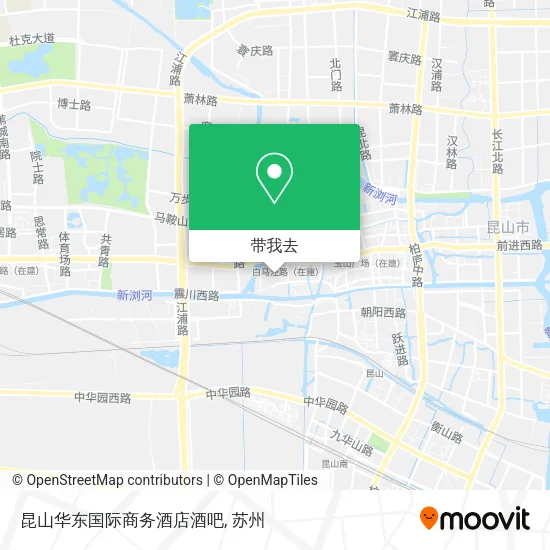 昆山华东国际商务酒店酒吧地图