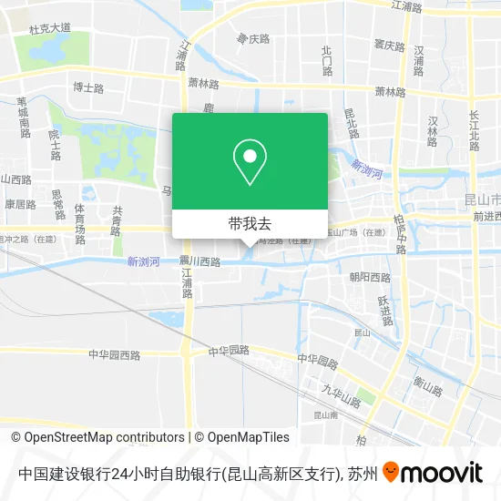 中国建设银行24小时自助银行(昆山高新区支行)地图