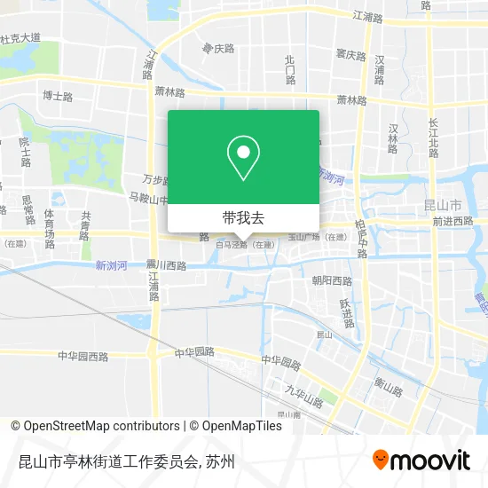 昆山市亭林街道工作委员会地图