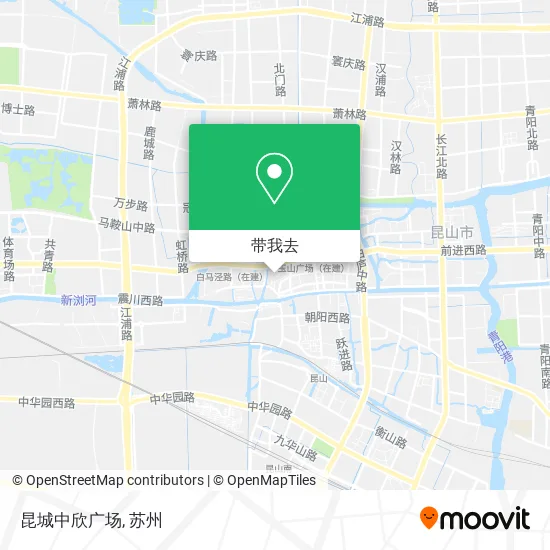 昆城中欣广场地图