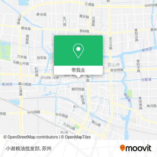 小谢粮油批发部地图