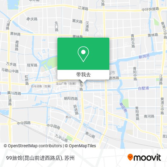 99旅馆(昆山前进西路店)地图