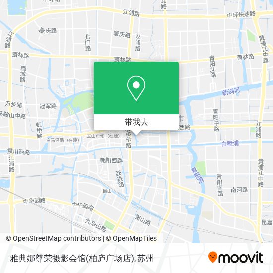 雅典娜尊荣摄影会馆(柏庐广场店)地图