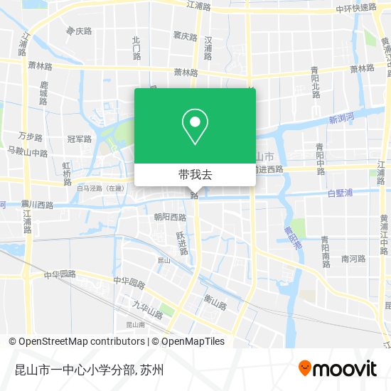 昆山市一中心小学分部地图