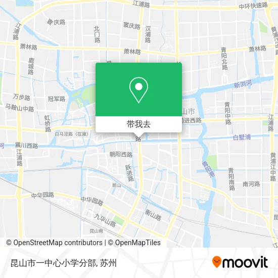昆山市一中心小学分部地图