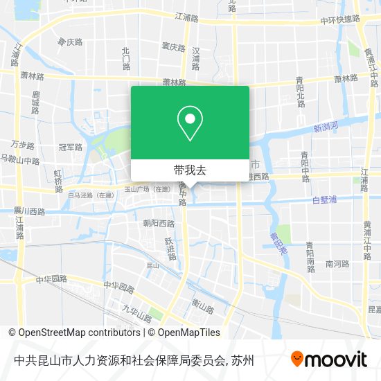 中共昆山市人力资源和社会保障局委员会地图