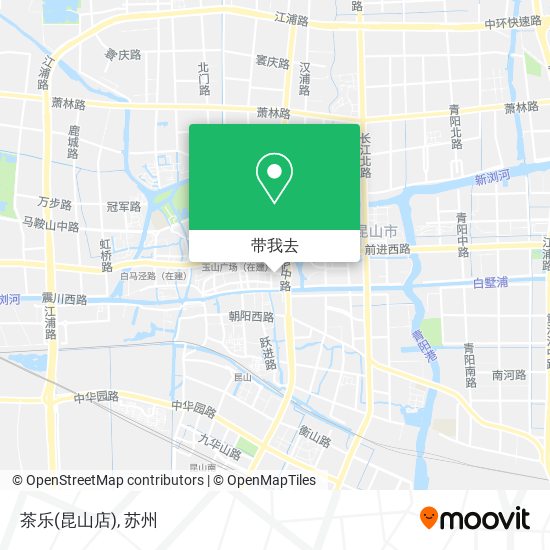 茶乐(昆山店)地图