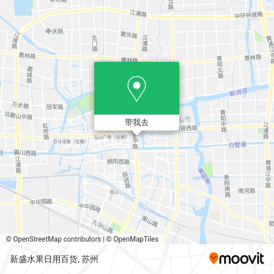 新盛水果日用百货地图