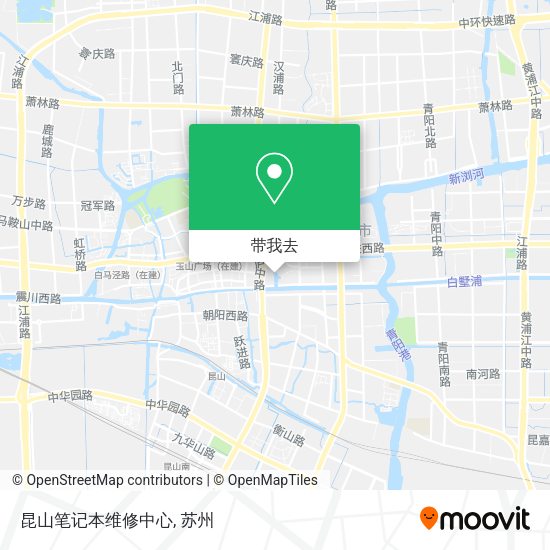 昆山笔记本维修中心地图