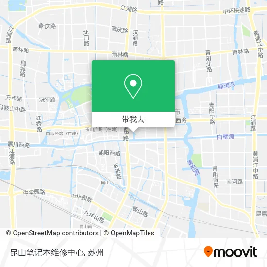 昆山笔记本维修中心地图