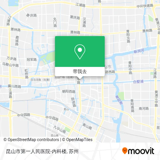 昆山市第一人民医院-内科楼地图
