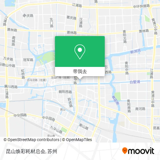 昆山焕彩耗材总会地图