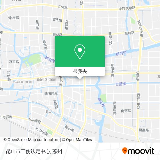 昆山市工伤认定中心地图