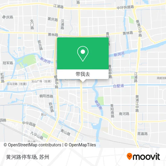 黄河路停车场地图