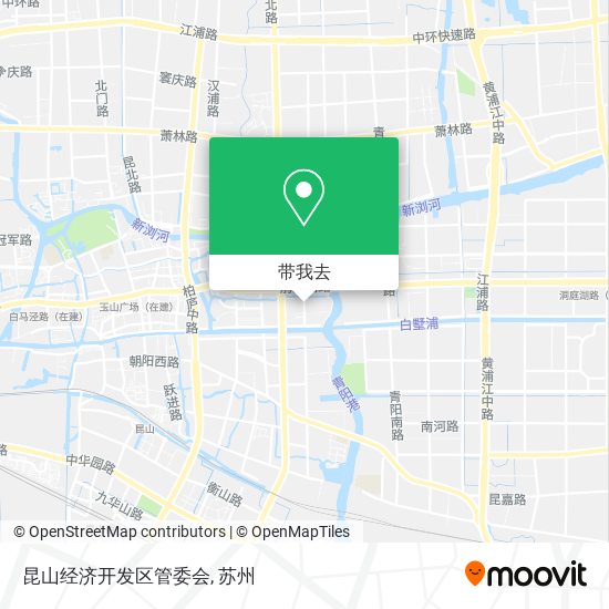 昆山经济开发区管委会地图