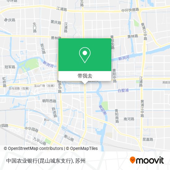 中国农业银行(昆山城东支行)地图