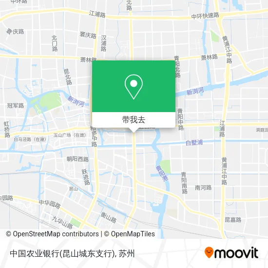 中国农业银行(昆山城东支行)地图