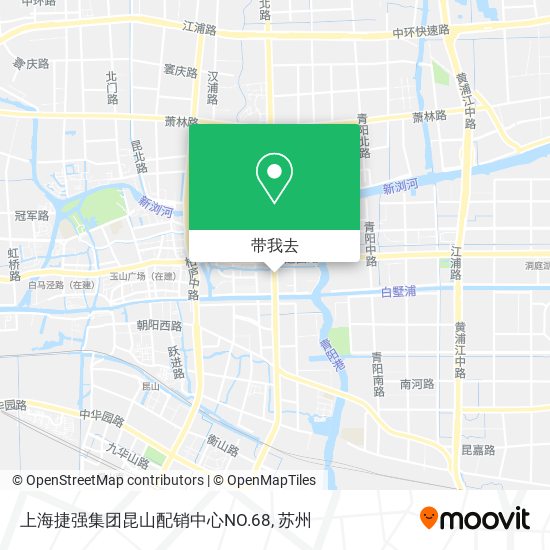 上海捷强集团昆山配销中心NO.68地图