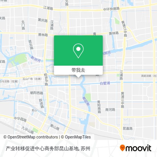 产业转移促进中心商务部昆山基地地图