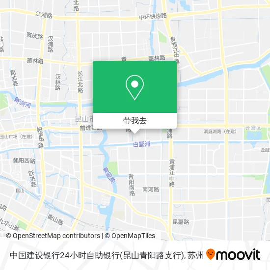 中国建设银行24小时自助银行(昆山青阳路支行)地图