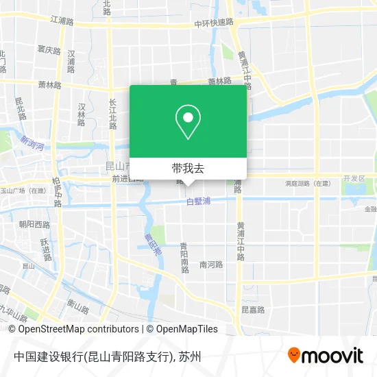 中国建设银行(昆山青阳路支行)地图