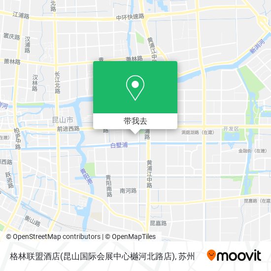 格林联盟酒店(昆山国际会展中心樾河北路店)地图