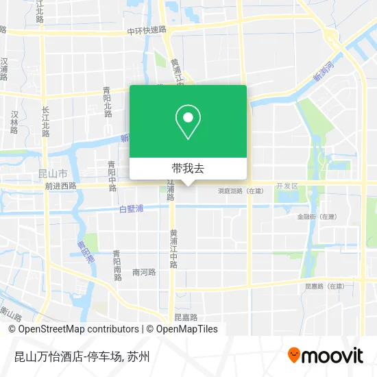 昆山万怡酒店-停车场地图