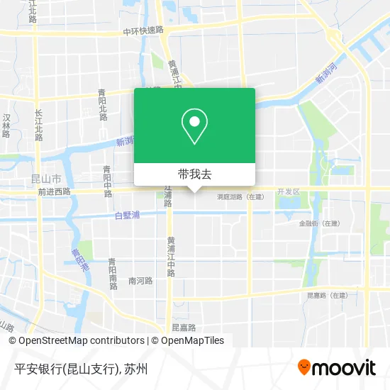 平安银行(昆山支行)地图